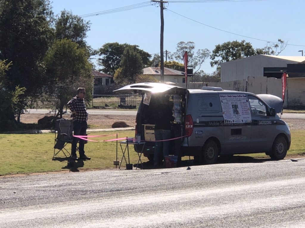 Coffee van a head